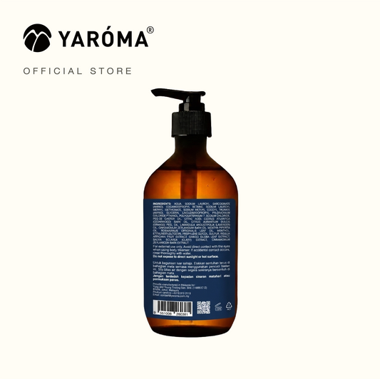 YARÓMA Amino Shampoo 500ml bottle, back label