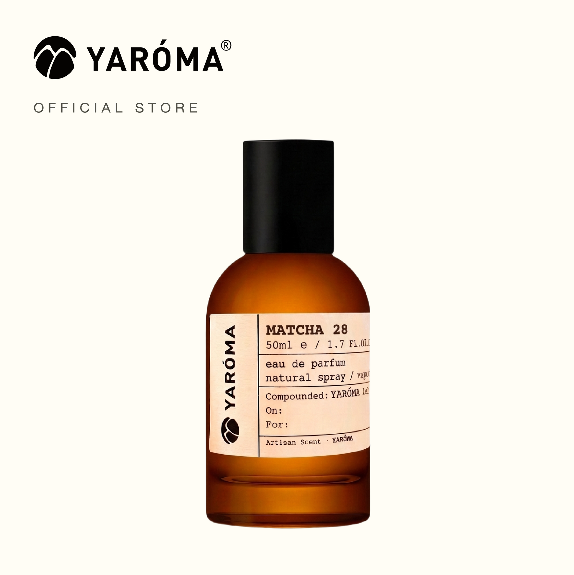 Yaroma Matcha 28 perfume bottle on a white background