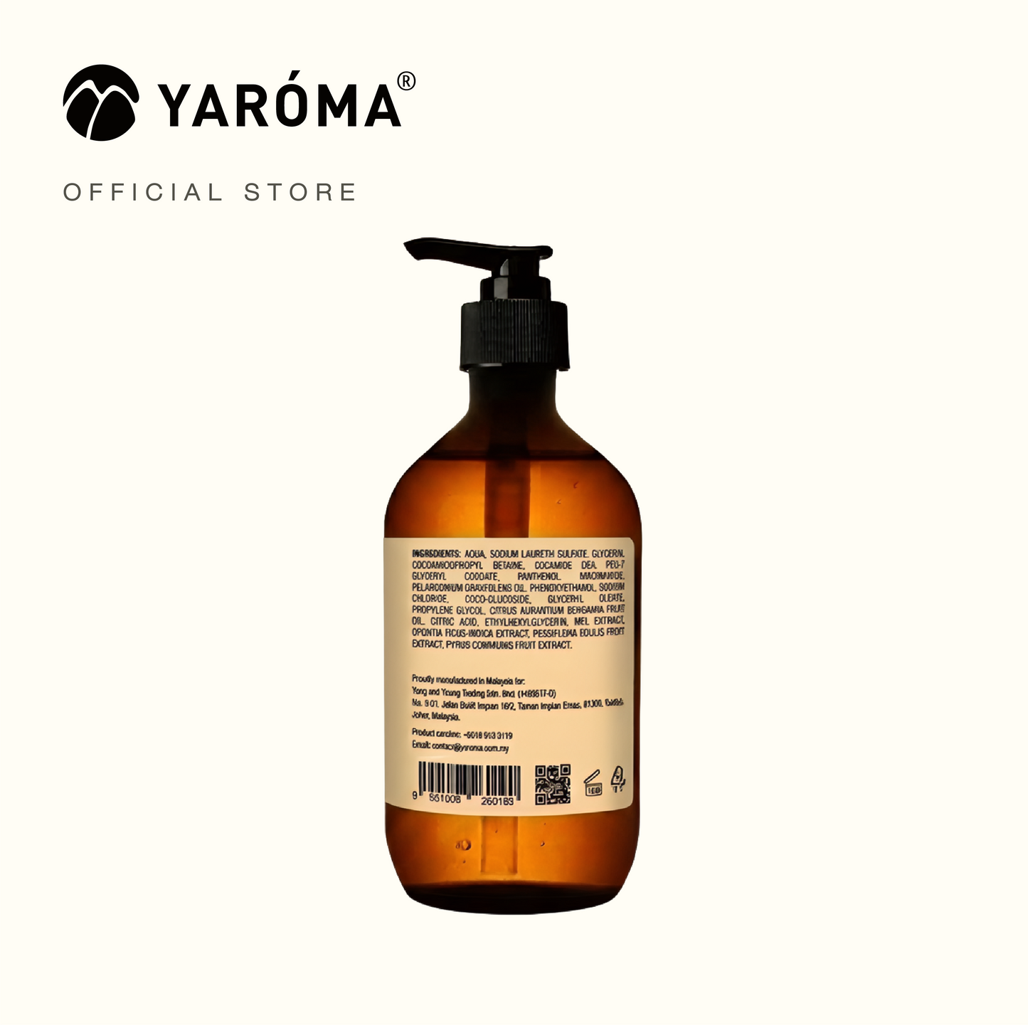 YAROMA Sandalwood Body Cleanser | Nourishing Luxury Shower Gel