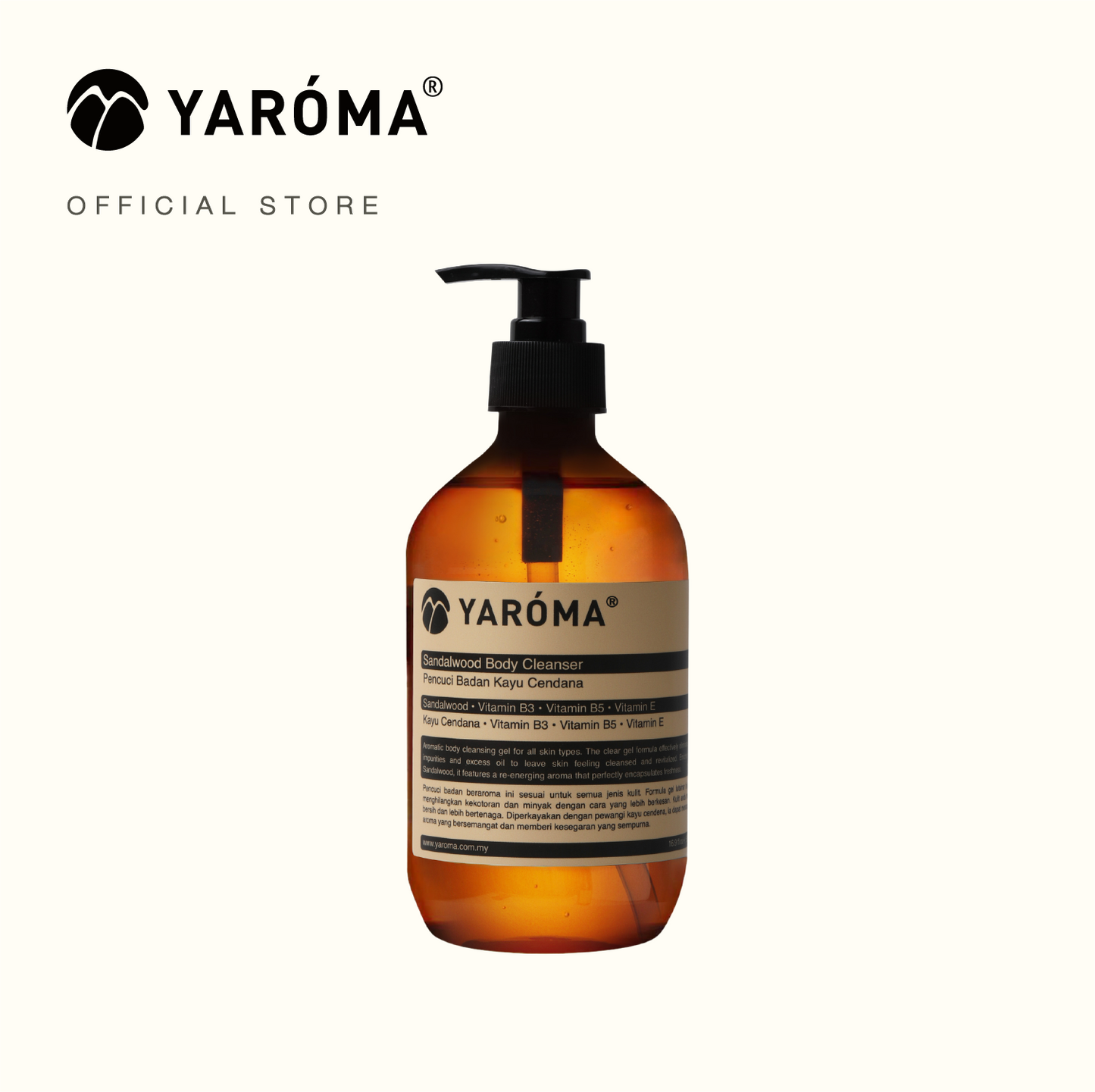 YAROMA Sandalwood Nutritious Nourishing Luxurious Body Cleanser