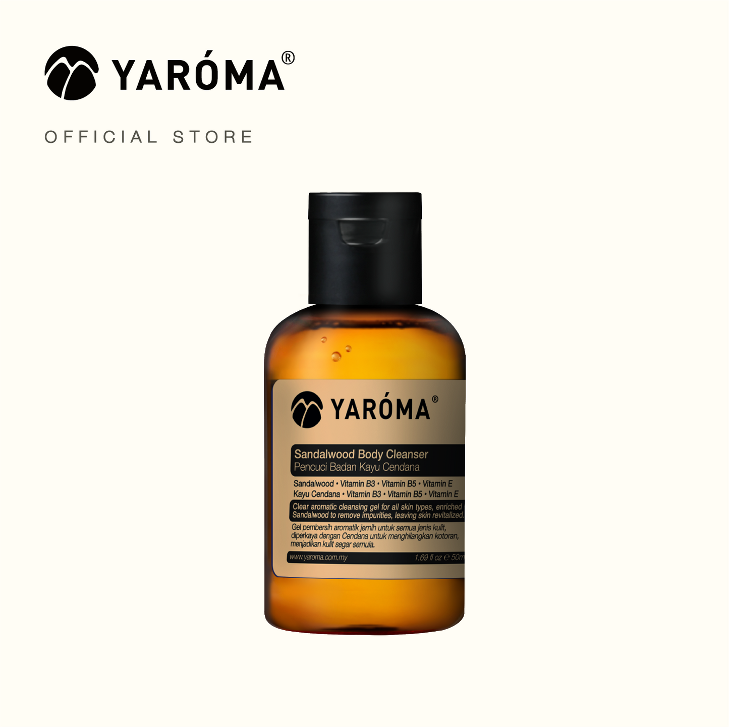 YAROMA Sandalwood Nutritious Nourishing Luxurious Body Cleanser