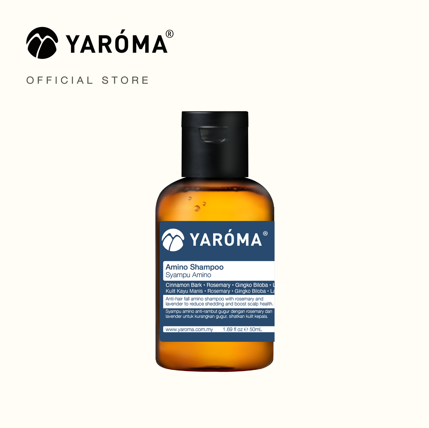 YAROMA Amino Shampoo Hair Fall Control | Scalp Refreshing | Rosemary & Lavender