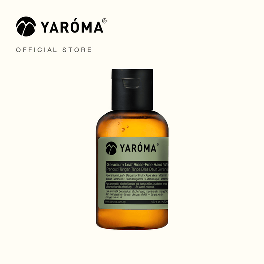 YAROMA Geranium Leaf rinse free hand wash 50ml bottle