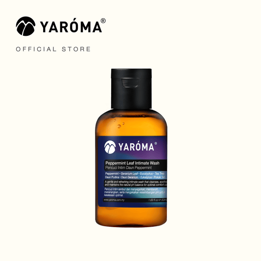 YAROMA Peppermint Leaf Intimate Wash 50ml travel bottle